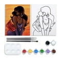 thumbnail image 1 of VOCHIC Canvas Painting Kit Pre Drawn Canvas for Painting for Adults Party Party Kits Paint and Sip Party Supplies 8x10 Canvas to Paint Chic Girl 8 Acrylic Colors,3 Brush,1 Pallet Paint Art Set, 1 of 5