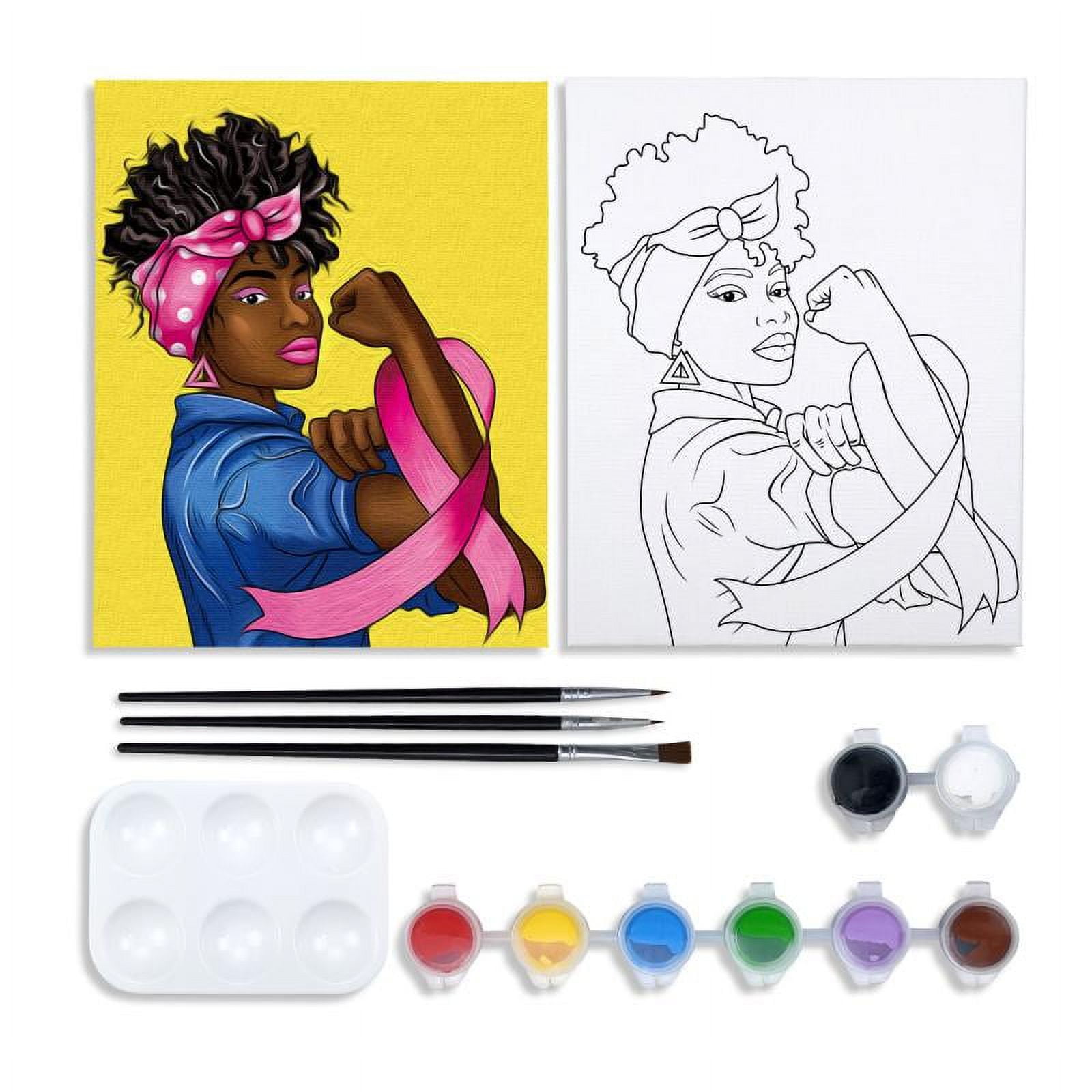 VOCHIC Canvas Painting Party Kit for Adults,Stretched Canvas to Paint