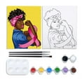 thumbnail image 1 of VOCHIC Canvas Painting Party Kit for Adults,Stretched Canvas to Paint, Paint and Sip Party Kits Africa Girl Outline, Painting Supplies with 8 Colors Acrylic Paint, Brushes (8x10 Inch), 1 of 5