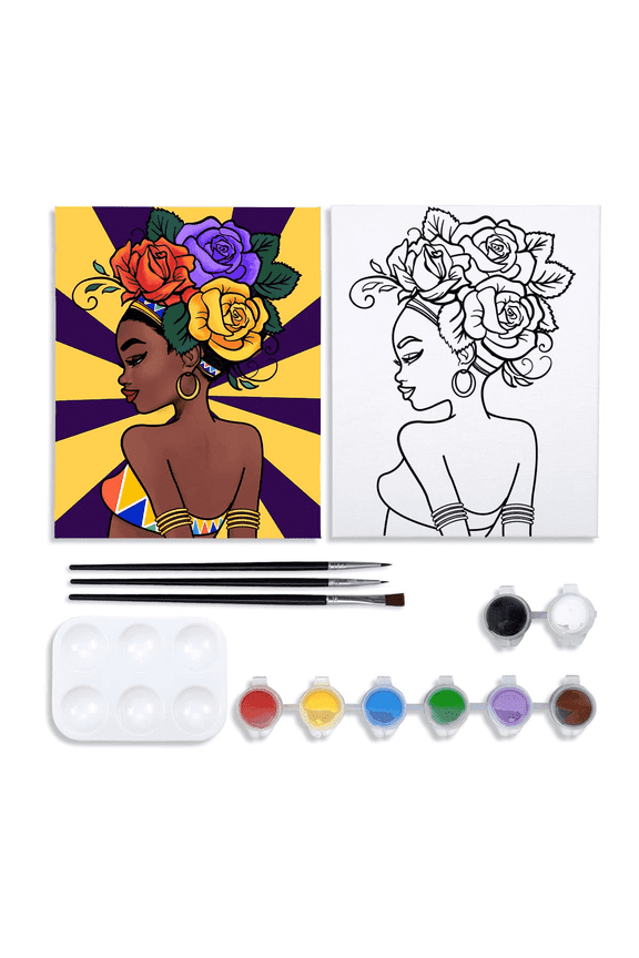 Flower Girl Canvas Painting Art Kit