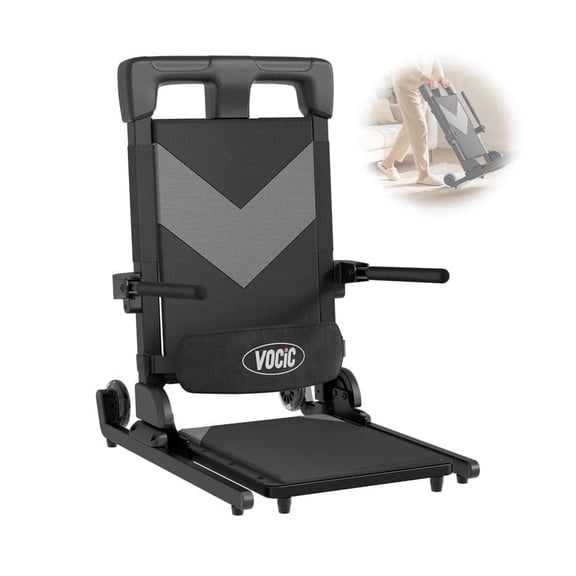 VOCIC AX25 Electric Floor Lift for Elderly, Chair Lift Assist Device for Seniors, 350 lbs, Portable