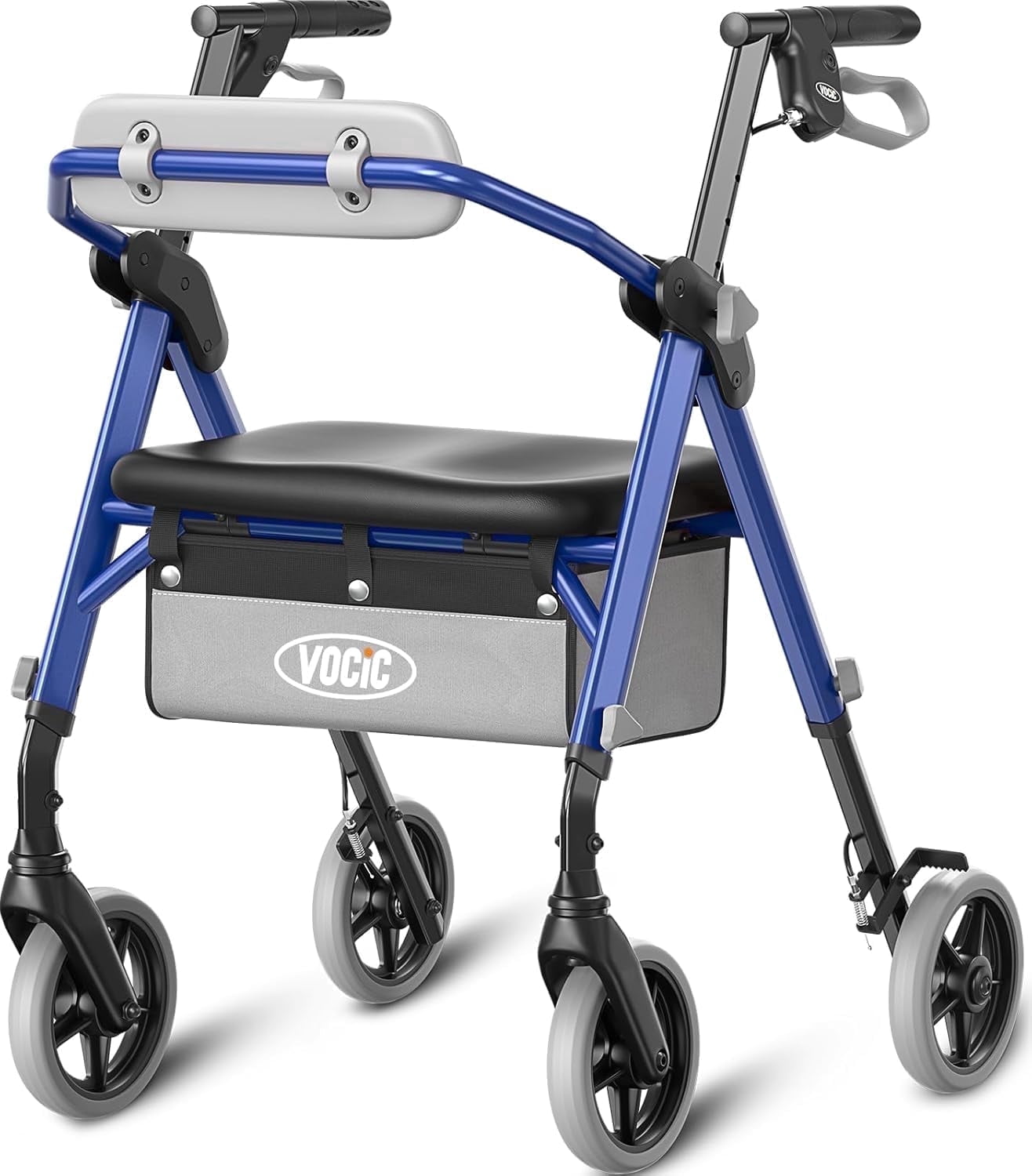 VOCIC Z11 Lightweight Foldable All-Terrain Wheels Rollator Walker