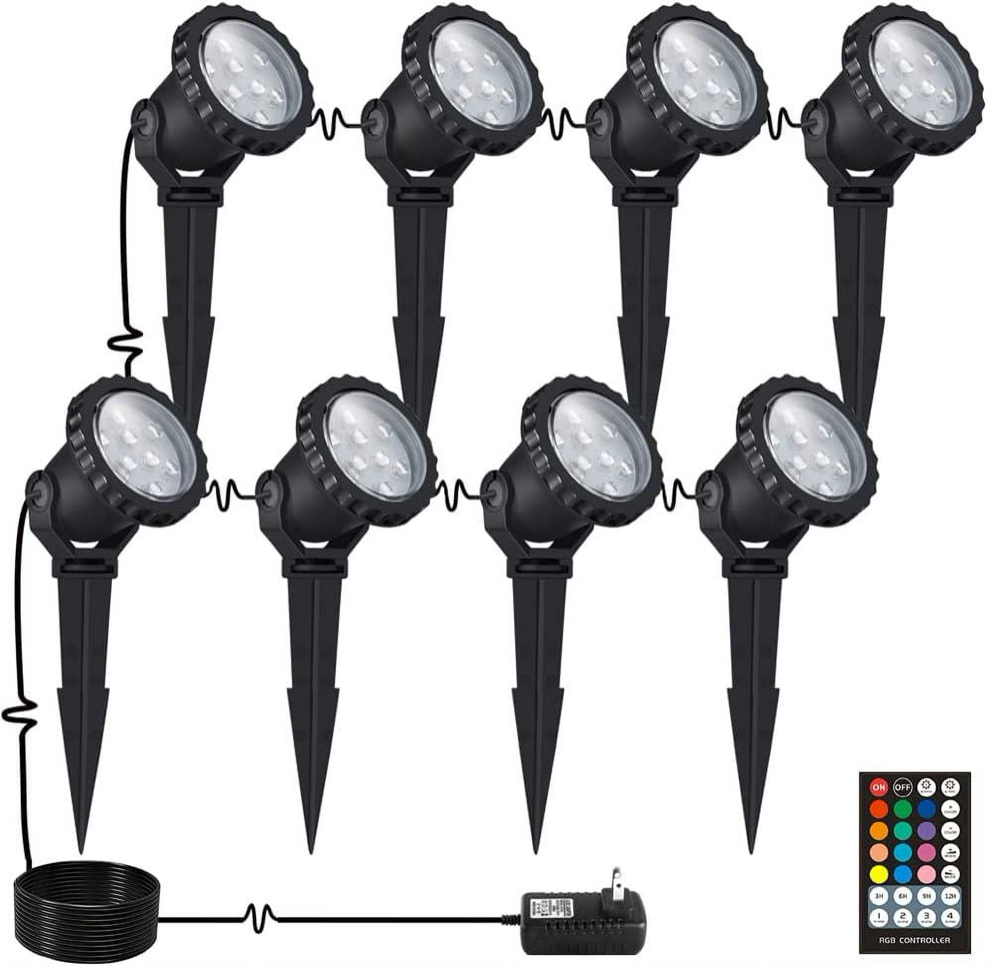 VOCOCIDOL Color Changing LED Landscape Lights 24W Landscape Lighting