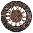 thumbnail image 1 of VOCOO 12'' Wall Clock Retro Silent Large Vintage Clocks Decorative for Kitchen Living Room Bedroom - Coppery, 1 of 12