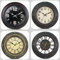 thumbnail image 1 of VOCOO 12'' Wall Clock Retro Silent Large Vintage Clocks Decorative for Kitchen Living Room Bedroom - Gold, 1 of 7
