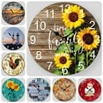 thumbnail image 1 of VOCOO Christmas Wall Clock Silent Non-Ticking, Merry Christmas Santa Claus Round Wall Clocks Decor for Home Kitchen Living Room Office, Battery Operated(10 Inch), 1 of 9