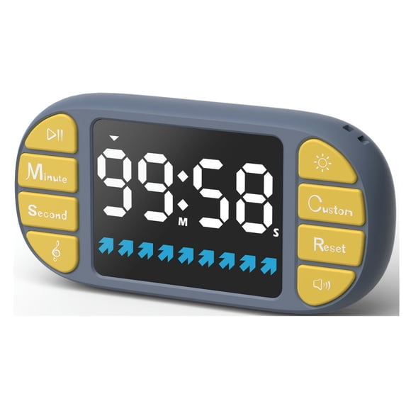 VOCOO Digital Kids Timer, Game Console Design, Large LED Display, Magnetic Countdown Count up Timer for Cooking Classroom Homework Exercise