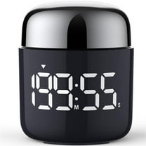 VOCOO Digital Kitchen Timer, Battery Powered Countdown Timer with Large LED Display Easy for Cooking, Classroom, Bathroom, Teachers, Kids to Use - Silver