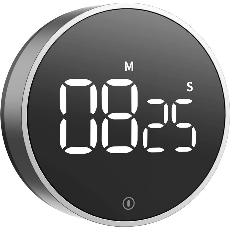 Digital Kitchen Timer - Magnetic Countdown Count Up Timer with Large LED  Display, 2 Brightness, Loud Volume, Easy for Cooking and for Kids Teachers