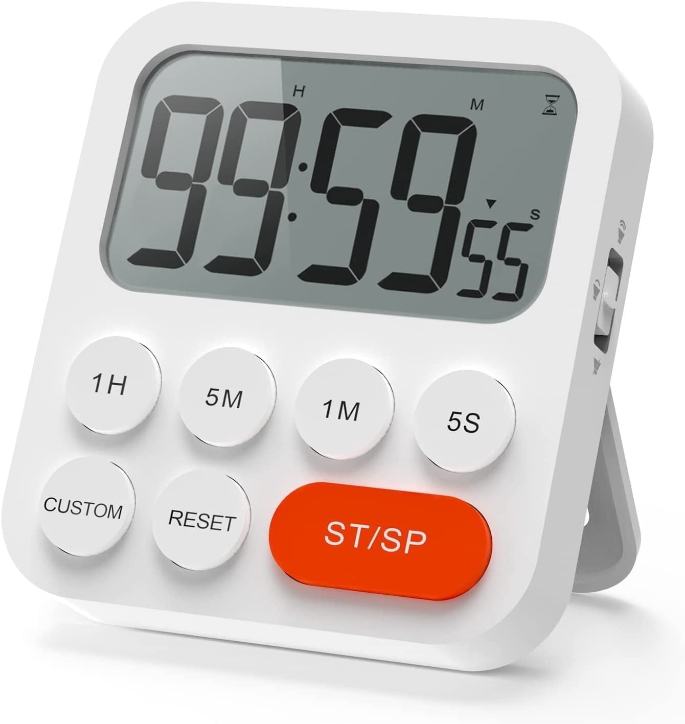 VOCOO, 3-in-1 Digital Kitchen Timer Clock, Large LCD, Magnetic Stand ...