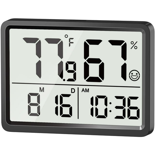 VOCOO Digital Temperature Humidity Meters Gauge Indoor Thermometer