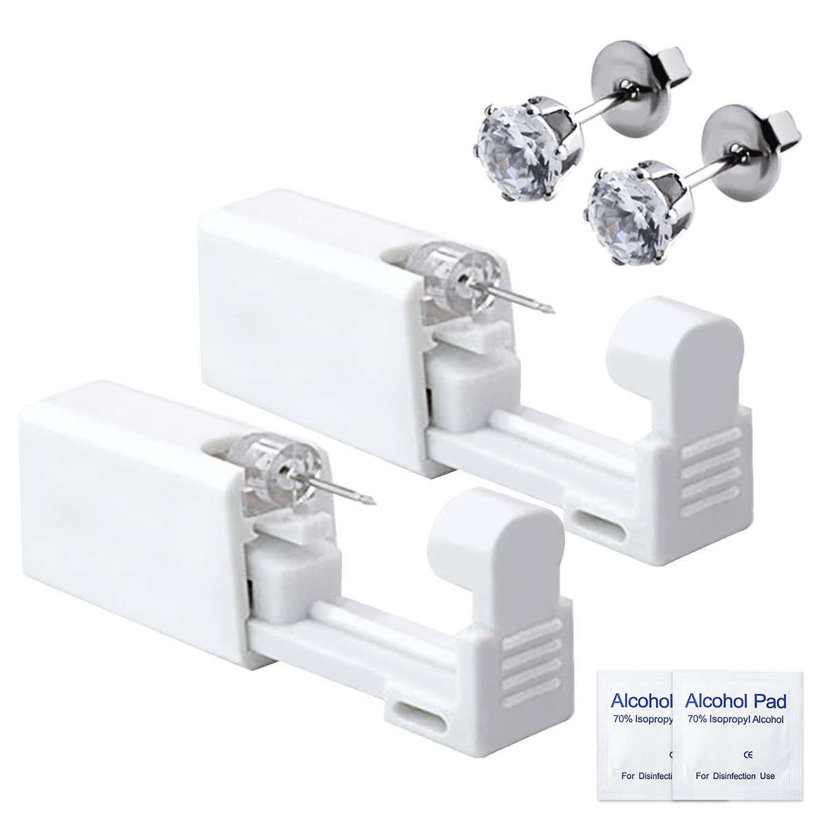 VOCOO Disposable Ear Piercing Kit,SET of 2 Self Ear Piercing Kit with