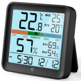 thumbnail image 1 of VOCOO Indoor LCD Digital Thermometer Hygrometer Temperature Humidity Meter Sensor Gauge Weather Station For Home Office Clock, 1 of 8