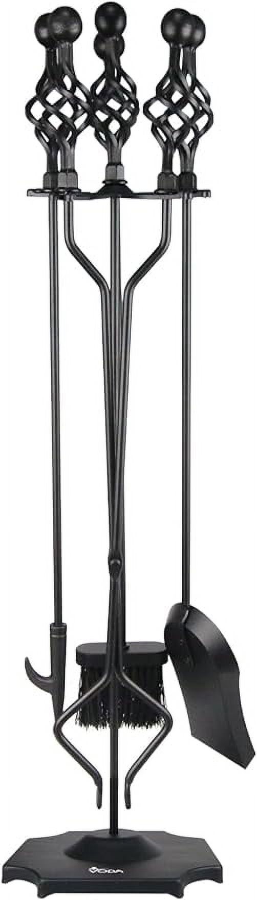 VODA Fireplace Tools Set,fireplace set Tools,5Piece Cast Iron 33.5