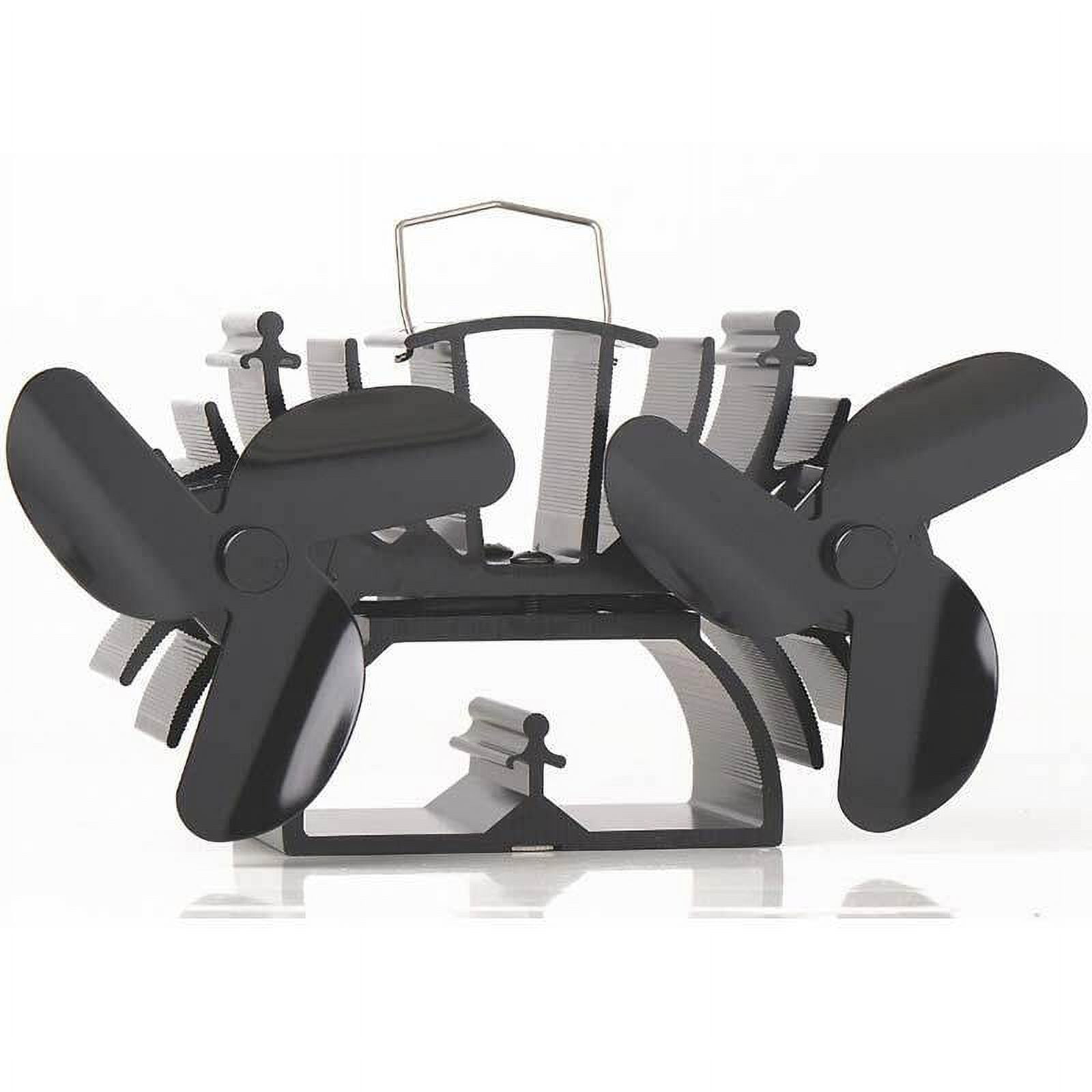 VODA wood stove fan 6 Blades Heat Powered Stove Fan Twin Motors for