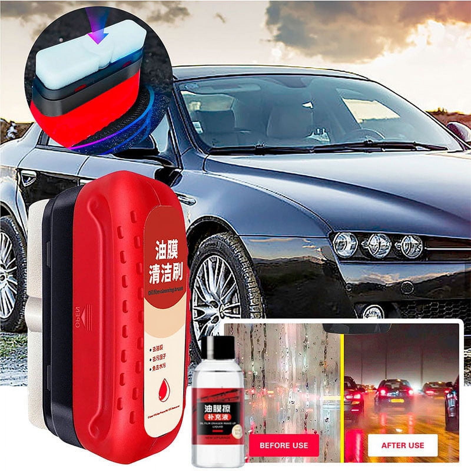 VODPANI Portable Glass Oil Remover for Windshield 120ml, Effective