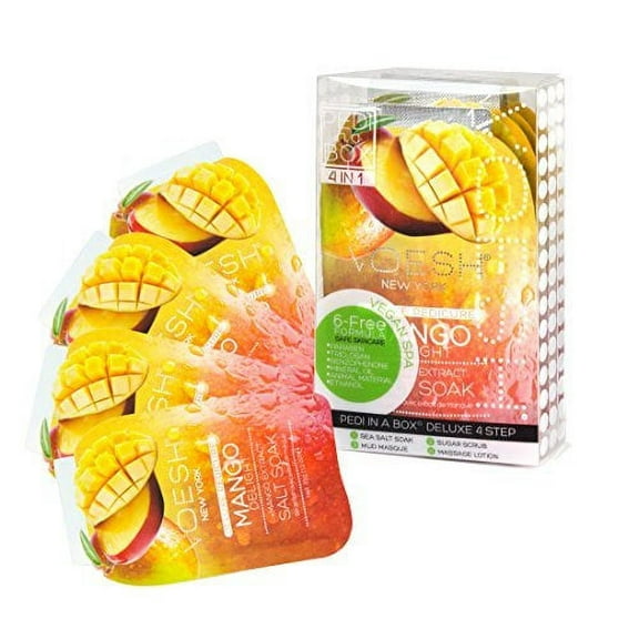 Voesh Pedi in a Box Deluxe 4 Step Service in Mango Delight