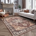 thumbnail image 1 of VOGGES Washable Boho Area Rug 8’x10’, Large Soft Rugs for Living Room 8x10 Vintage Carpet for Bedroom Dining Room Non-Slip Stain Resistant, 1 of 7
