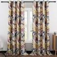 thumbnail image 1 of VOGOL Blackout Heavyweight Curtains for Sliding Door, Purple Macaw & Plant Print Window Treatment Drapes for Bedroom Decor, 2 Panels, 52 x 84, Grommet, 1 of 7