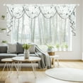 thumbnail image 1 of VOGOL Extra Wide Sheer Valance, Grey Butterfly Print Curtains for Nursery Decor, 110x43 Inches, 1 of 7