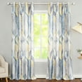 thumbnail image 1 of VOGOL Grommet Window Treatments, Light Reducing Linen Textured Solid Drapes for Guest Room, 2 Packs, 52x84inch, Yellow, 1 of 7