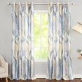 thumbnail image 1 of VOGOL Grommet Window Treatments, Light Reducing Linen Textured Solid Drapes for Guest Room, 2 Packs, 52x84inch, Yellow, 1 of 7