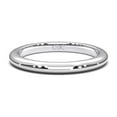 thumbnail image 1 of VOGUE Matching Plain Wedding Band Ring in Solid Stamped 925 Sterling Silver - Platinum Plated - Size 4, 1 of 7