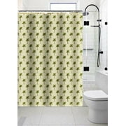 VOGUE STYLISH 13PC DYNASTY Hotel Design Collection Bathroom Shower Curtain With 12 Cover Hooks