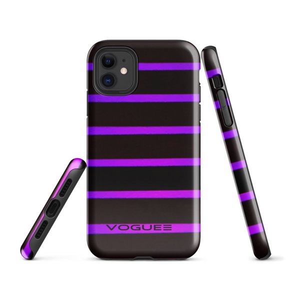 VOGUE VIOLET Tough Case for iPhone® (Glossy, iPhone 11)