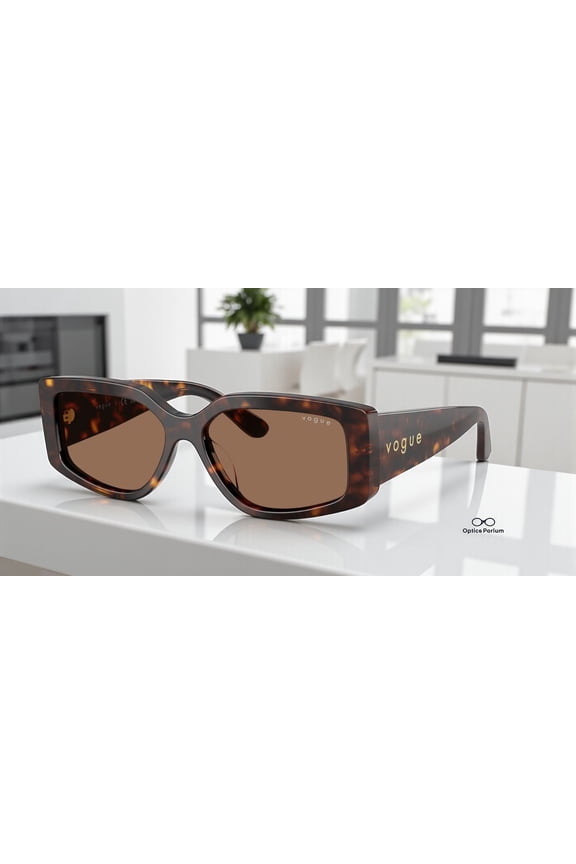 VO5642SU W65673 Dark Havana Dark Brown 55 mm Women's Sunglasses
