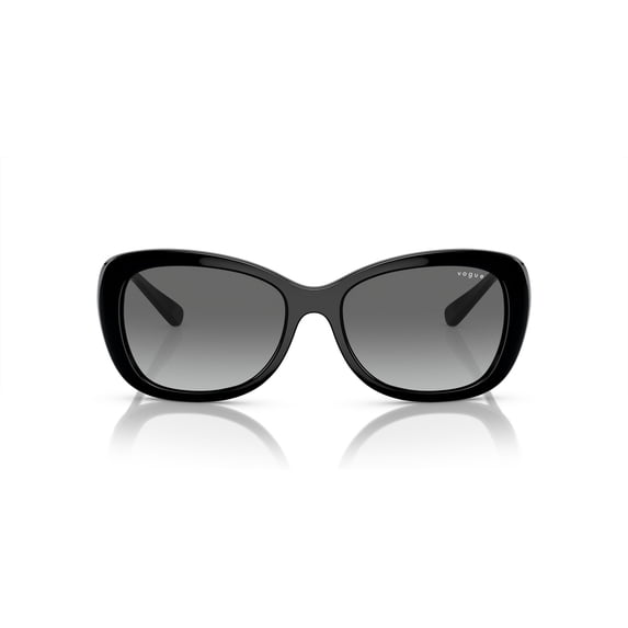Vogue 55mm VO2943SB Butterfly Sunglasses, Black with Grey Gradient Lenses