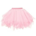 thumbnail image 1 of VOGUES Skirt Sales Clearance Womens High Quality Pleated Gauze Short Skirt Adult Tutu Dancing Skirt, Vintage Style, 1 of 3