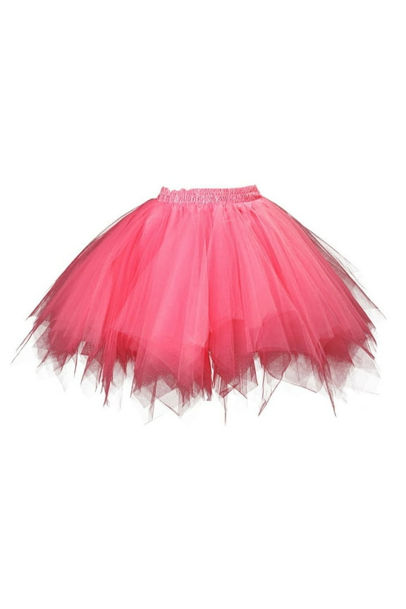 Skirt Sales Clearance Womens High Quality Pleated Gauze Short Skirt Adult Tutu Dancing Skirt, Vintage Style