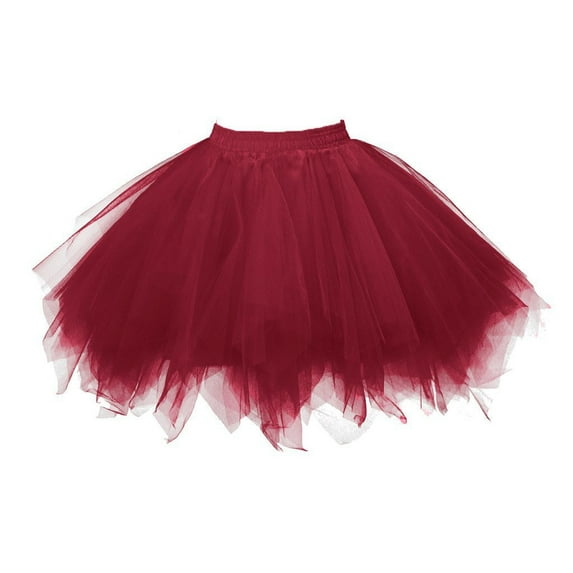 VOGUES Skirt Sales Clearance Womens High Quality Pleated Gauze Short Skirt Adult Tutu Dancing Skirt, Vintage Style