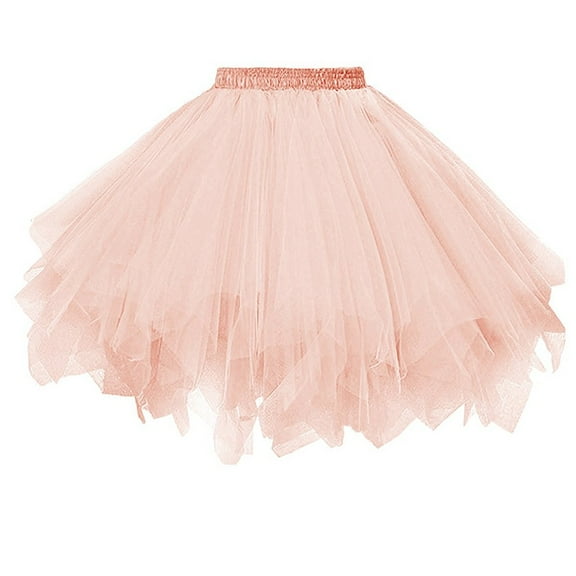 VOGUES Skirt Sales Clearance Womens High Quality Pleated Gauze Short Skirt Adult Tutu Dancing Skirt, Vintage Style