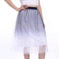thumbnail image 1 of VOGUES Women's Tulle Skirts High Low Layered Puffy Fairy Skirts A-line Midi Skirt Irregular Tutu Skirt, 1 of 4