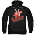 thumbnail image 1 of VOICE/RED AND WHITE-ADULT PULL-OVER HOODIE-BLACK-MD, 1 of 1