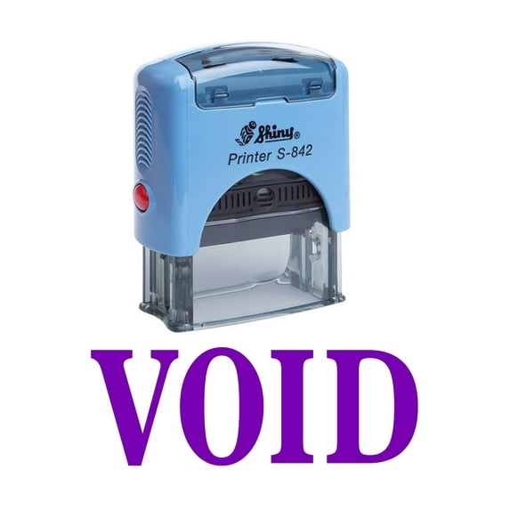 VOID Self Inking Rubber Stamp Office Stationary Custom Shiny Stamp