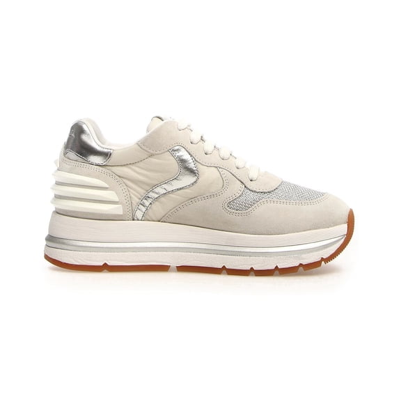 VOILE BLANCHE Maran Powerr Leather Sneaker, 40, White