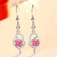 thumbnail image 1 of VOLALO 925 Sterling Silver Stud Earrings Birth Cubic Zircon Fashion Jewelry For Women, 1 of 8