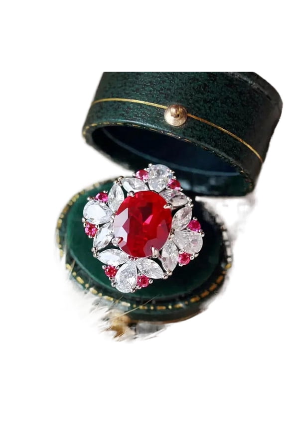 Classic Wedding Cocktail For Her For Women Dazzling Shiny AAA Zircon Cubic Zirconia Ring Thoughtful Surprise With Gift Packaging