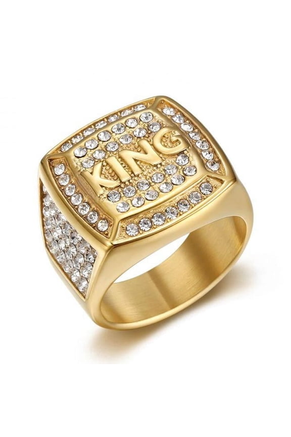 Titanium Mens CZ Anniversary Ring Comfort Fit Wedding Band Gift for Husband With White Gift Box Packaging