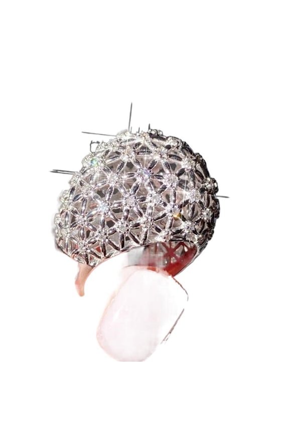 Modern Cocktail Bridal Ladies For Women Comfortable Fit High Quality Cubic Zirconia AAA Zircon Ring Thoughtful Surprise With Gift Packaging