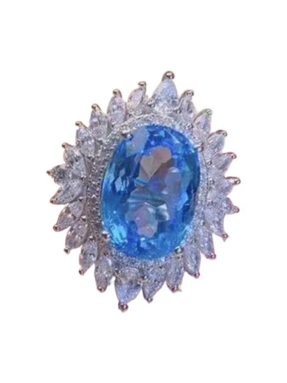 Modern Party Cocktail For Women Gift for Wife Dazzling Comfortable Fit AAA Zircon Cubic Zirconia Ring Thoughtful Surprise Comes in Elegant Box