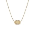 thumbnail image 1 of VOLALO Ultra Mini Belt Buckle Necklace with Initial – Gold, 1 of 6