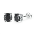 thumbnail image 1 of VOLALO S925 Round Real Moissanite Stud Earrings Birthday Anniversary Day Gifts For Men Women, 1 of 10