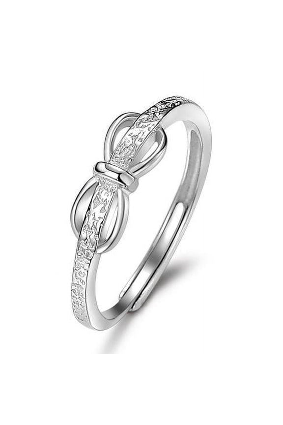 Women 925 Sterling Silver Butterfly Bow Thumb Ring Stress Anxiety Rings Women's Jewelry Lady Birthday Mother's Day Gifts