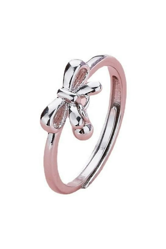 Women 925 Sterling Silver Butterfly Thumb Ring Stress Anxiety Rings Women's Jewelry Bow Ball Ring Lady Birthday Mother's Day Gifts