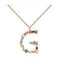 VOLALO Women's Letter G Initial Cable Chain Necklace 14K Gold-Plated ...