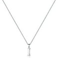 thumbnail image 1 of VOLALO Jewelry Initial Pendant Necklace for Men Womens, 925 Sterling Silver Letter Capital Necklace Alphabets from A-Z Figaro Chain Necklace, 1 of 6